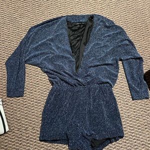 Endless rose blue sparky long sleeve romper